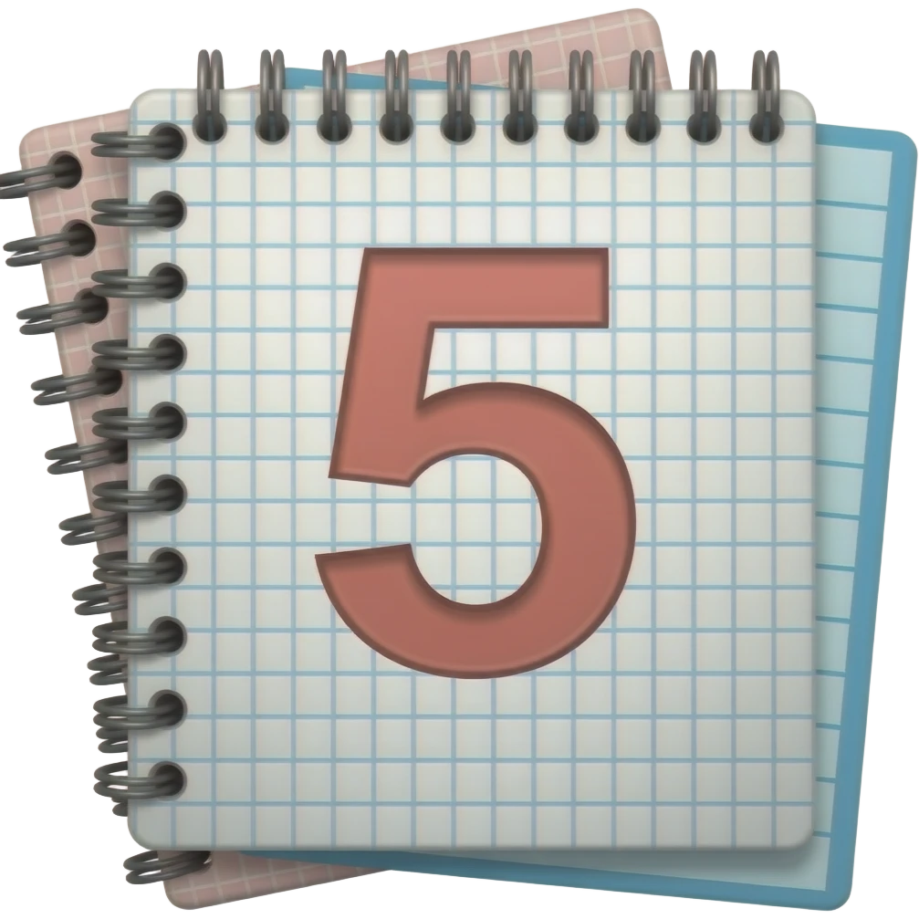 тетради с пятерками школьные emoji