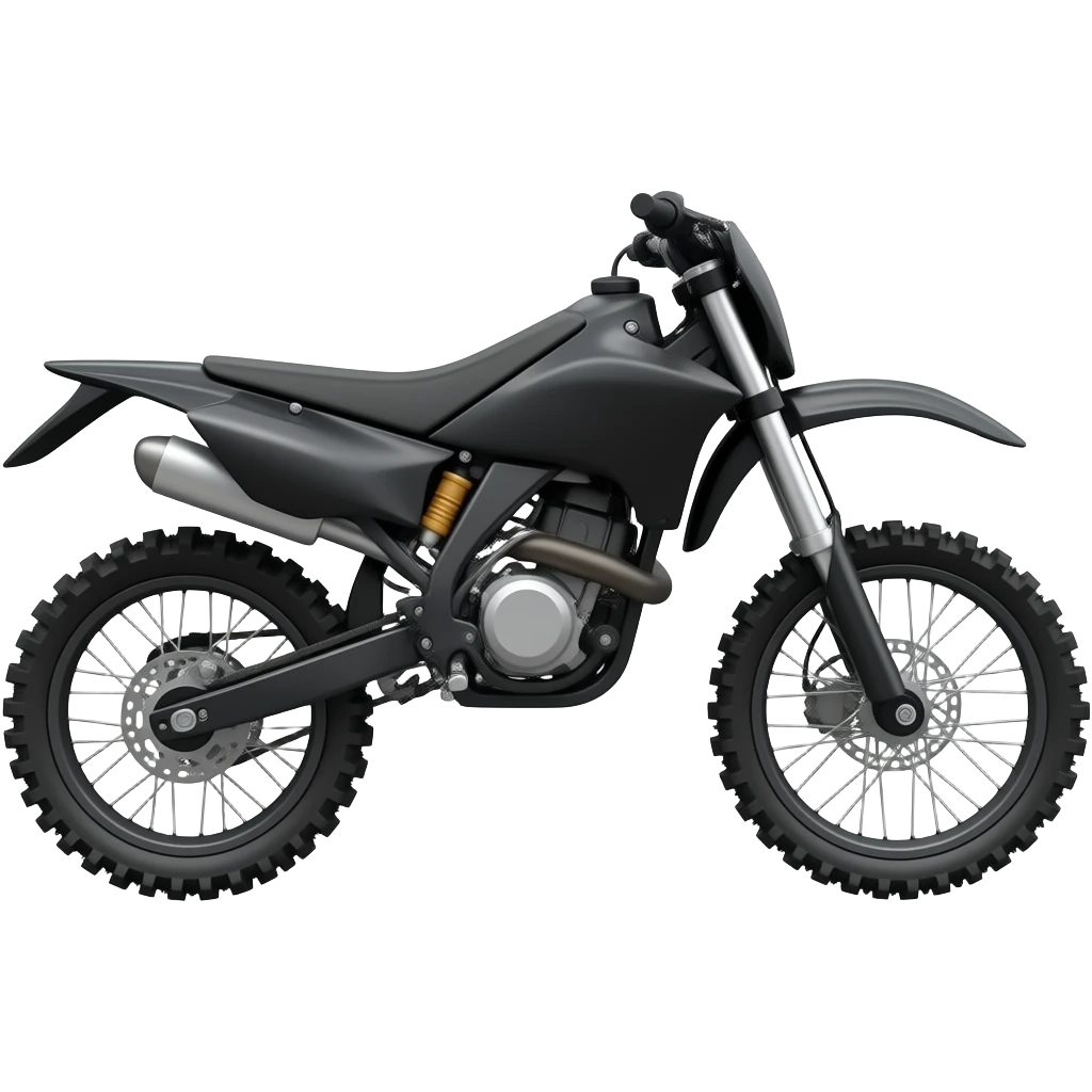 black electrique dirtbike emoji