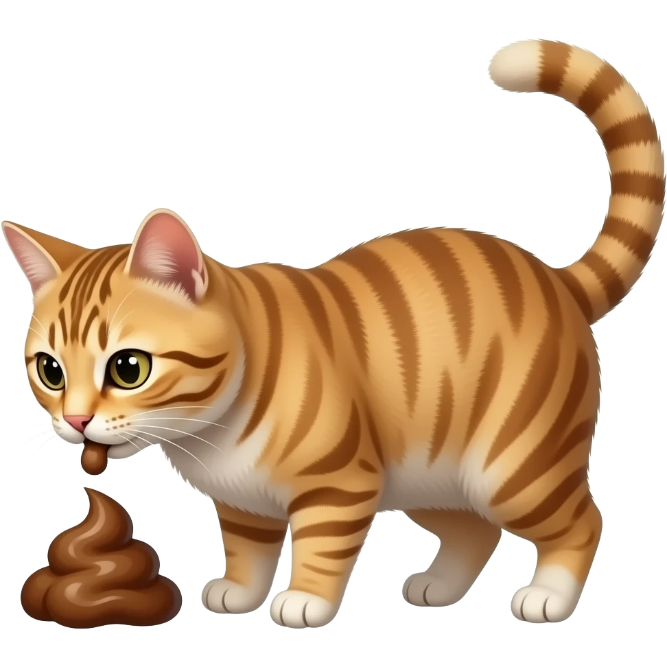 Cat pooping emoji