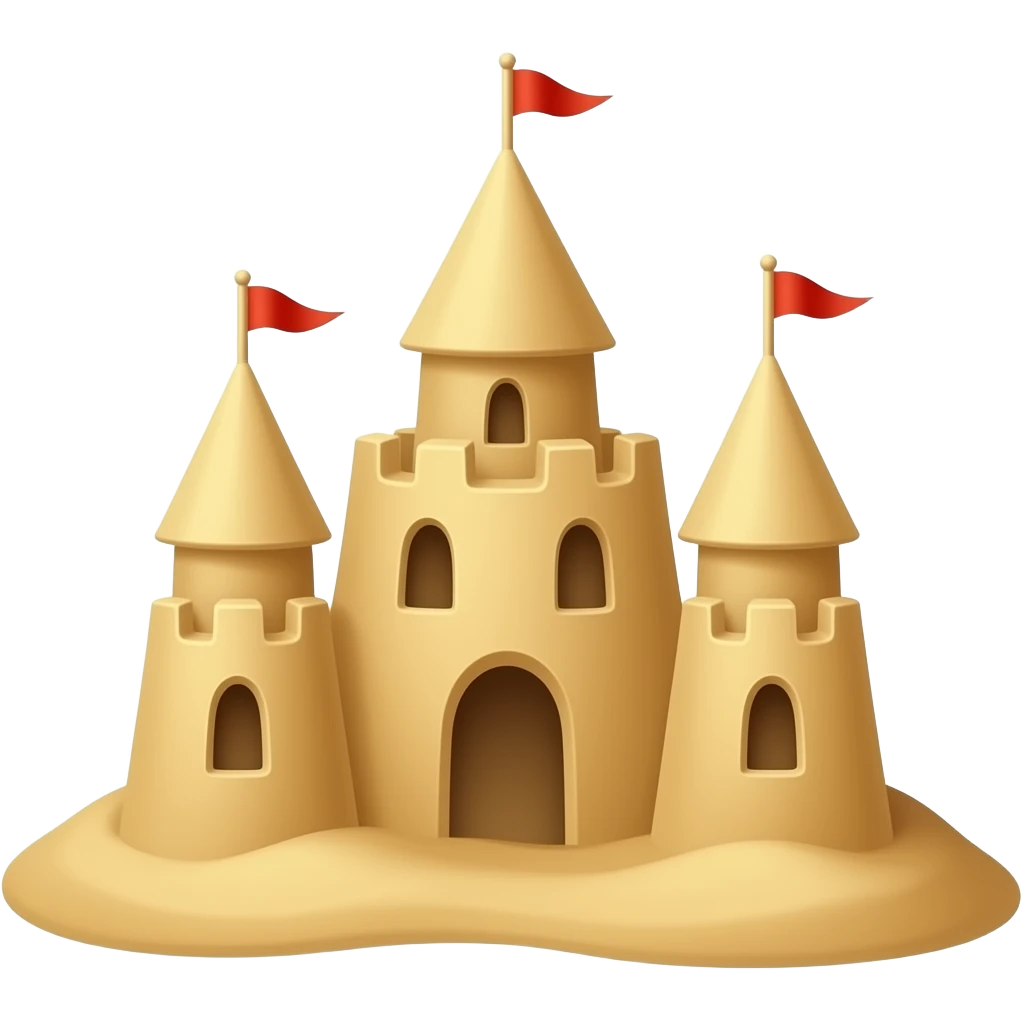 sandcastle emoji