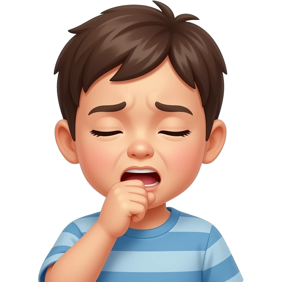coughing kid emoji