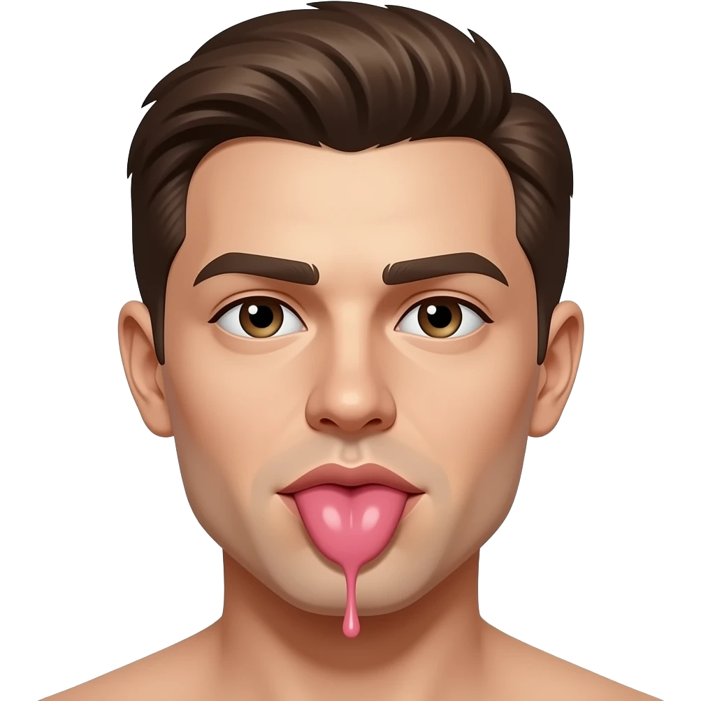 mouth semen all over face emoji