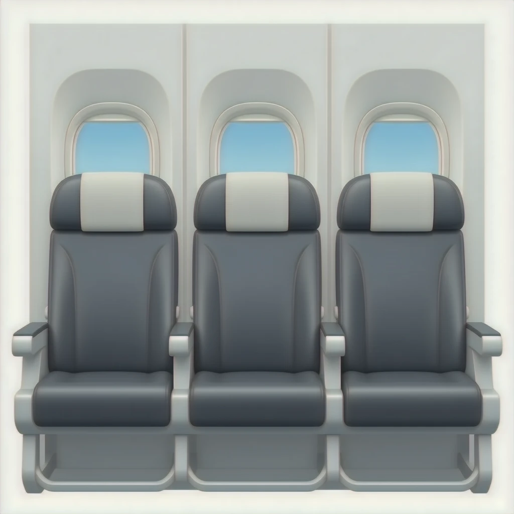 airplane seat row 4 emoji