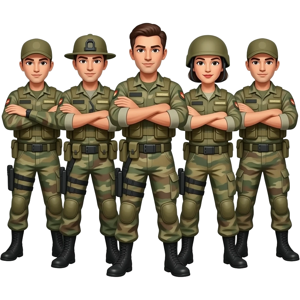 emoj in dem man eine gruppe von zivielen pistolenschützen erkennt emoji