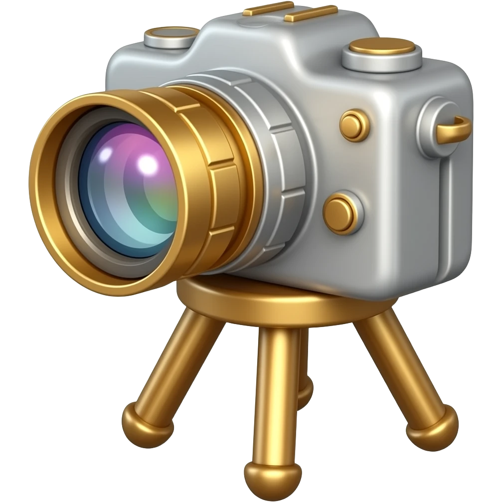 camera obscura on a miniature stand emoji