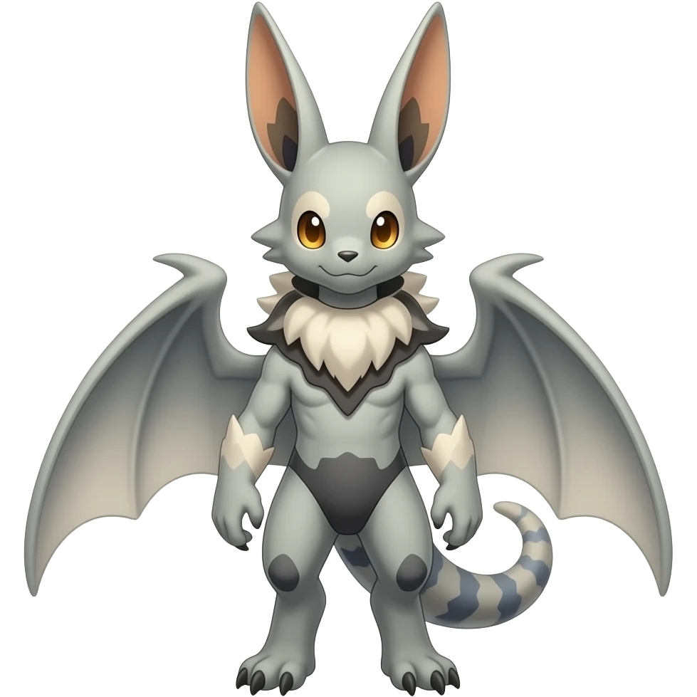 Latios-Trico-Nargacuga-Silvally-Gryphon-fusion-hybrid-animal-creature with long ears emoji