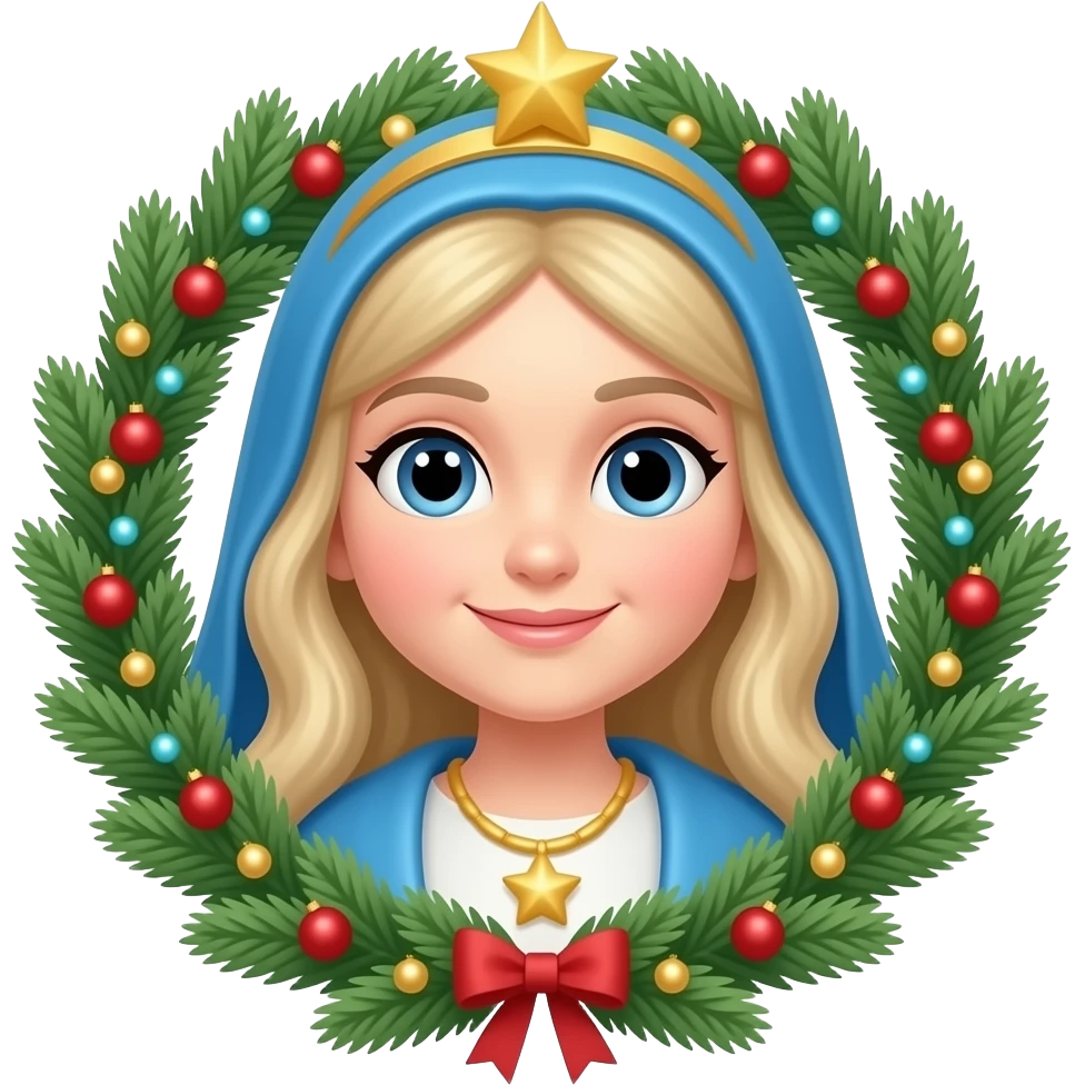 Mary Christmas from Holiday Characters emoji