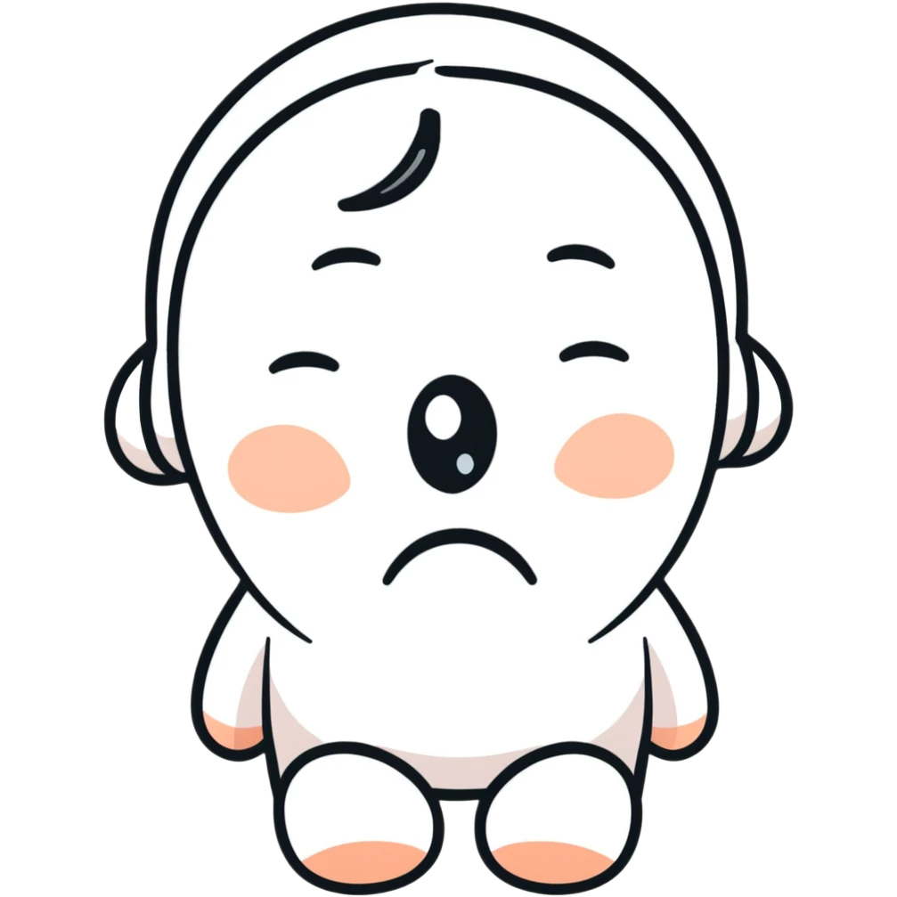 sad crying character emoji