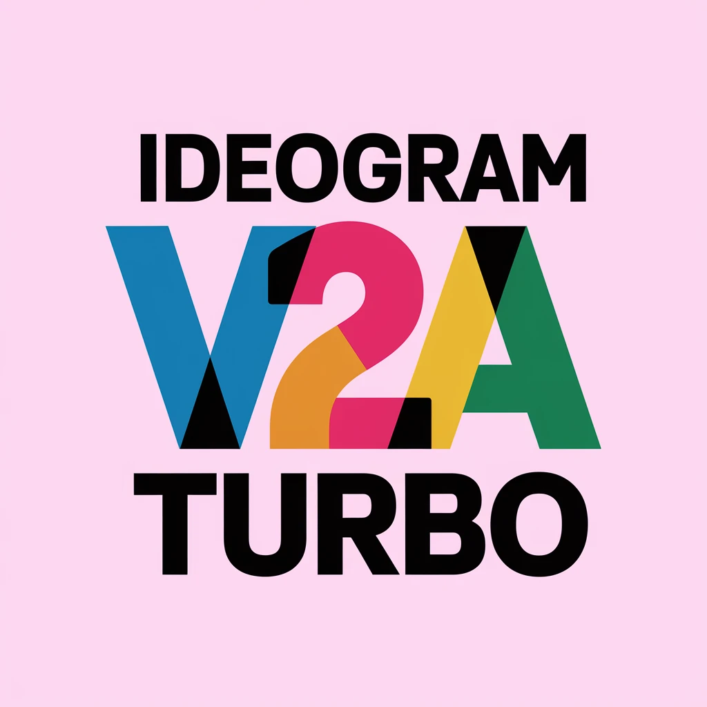 make a colorful text of "Ideogram V2a Turbo" emoji