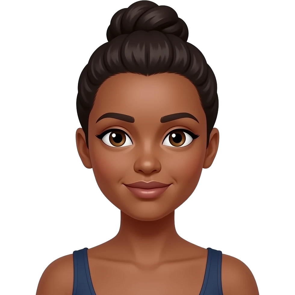 👩🏽moño emoji