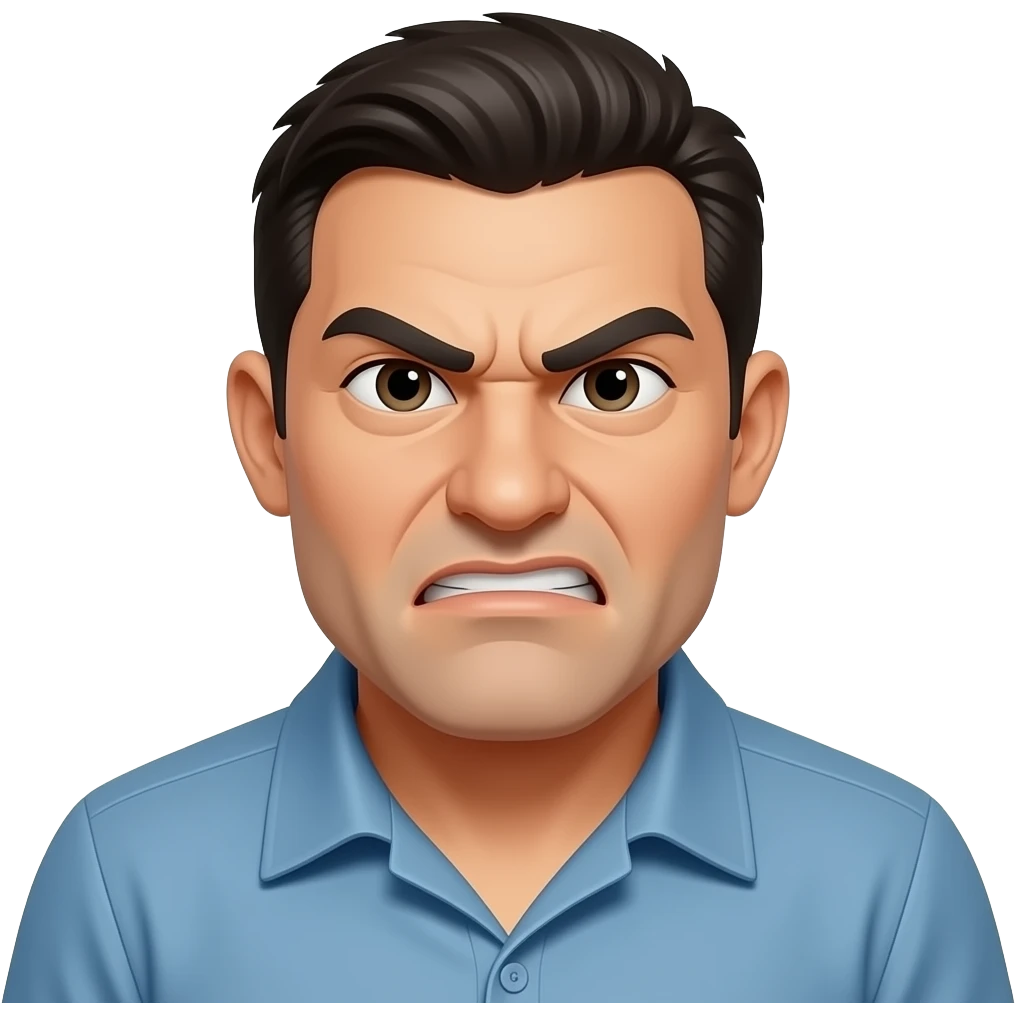 Angry gian emoji