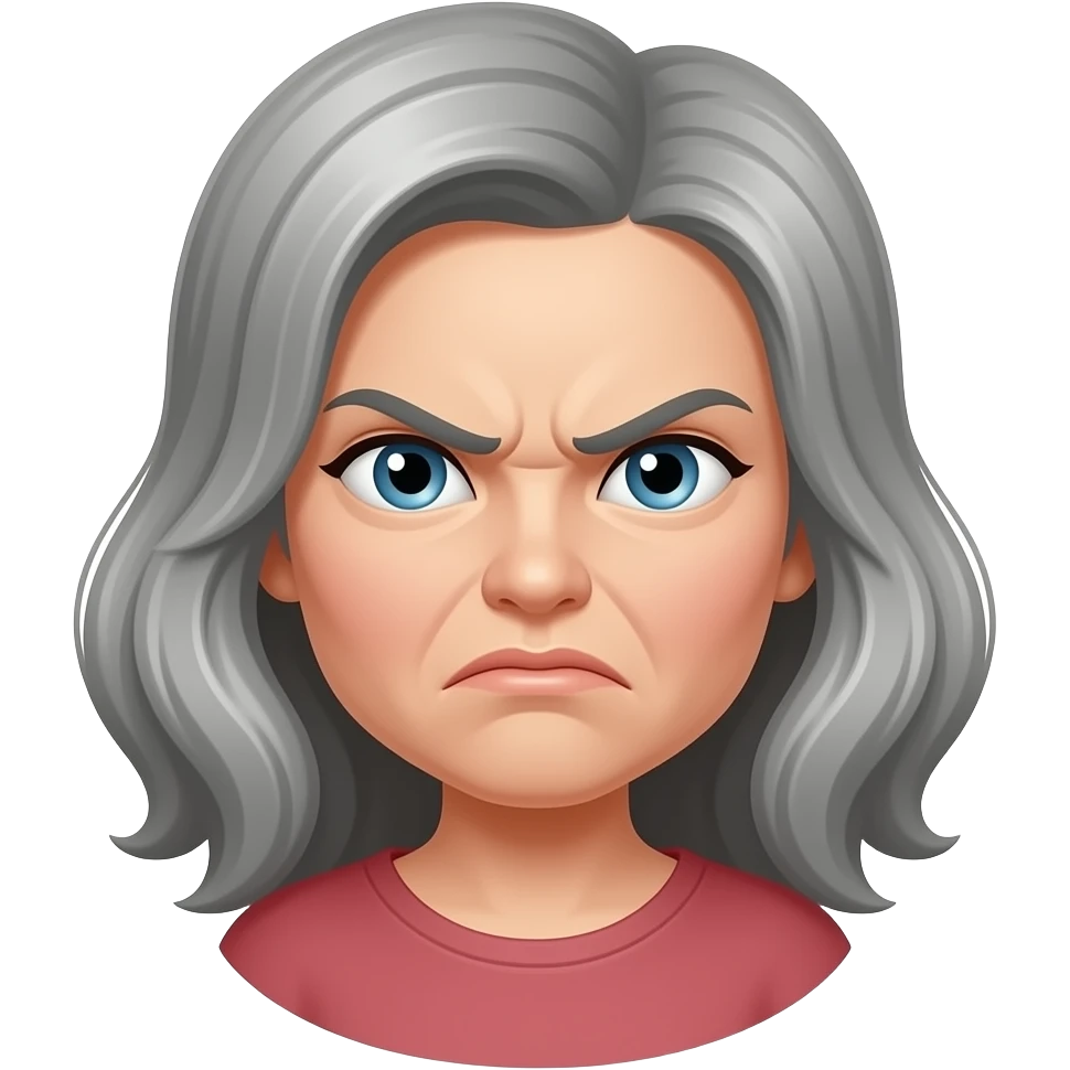 мама злая и обижать emoji