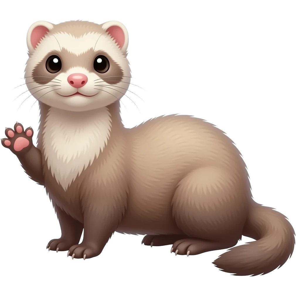 Ferret wave emoji