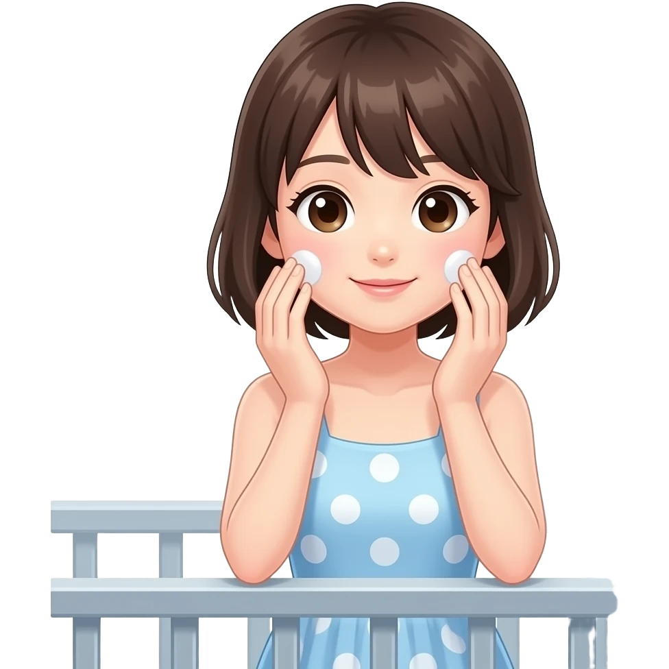 Skin care Japan girl rails on the side and she boys😍😍🥰🤩 emoji