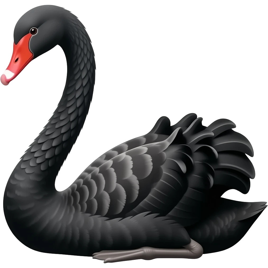 Black swan emoji