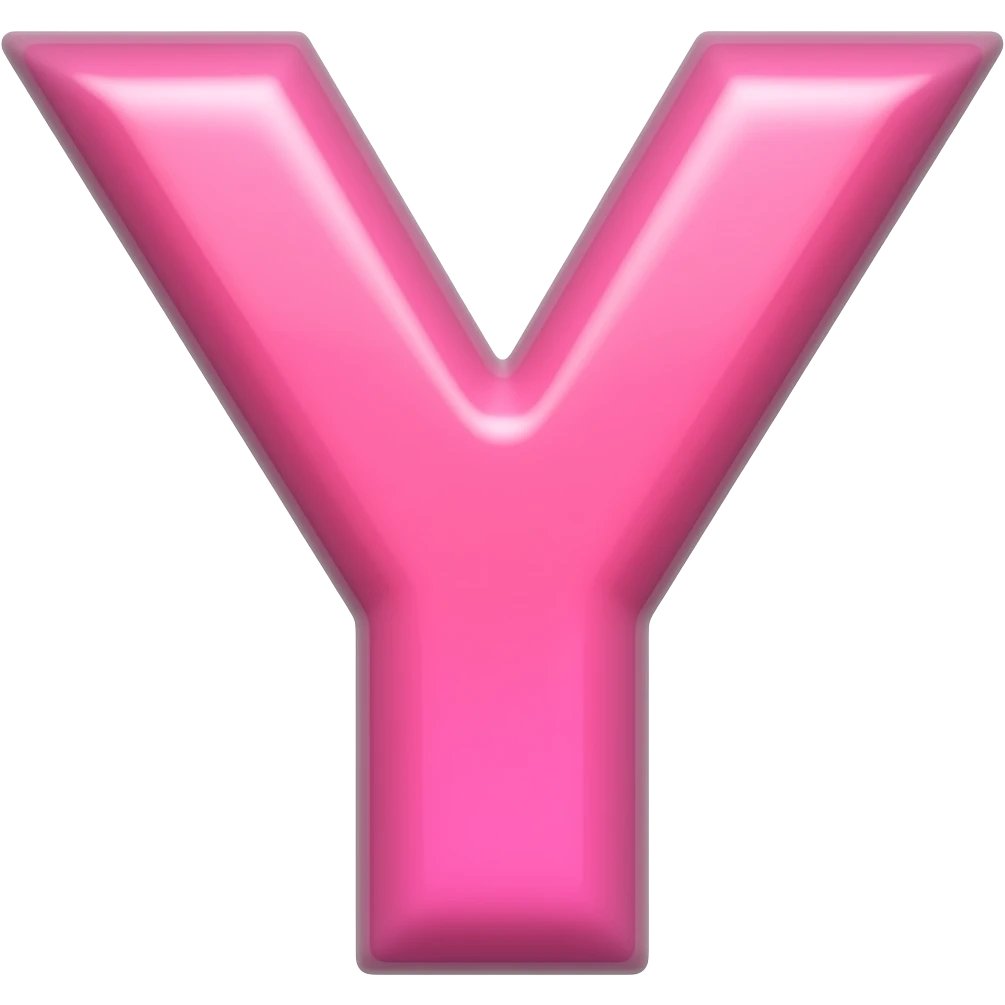 Y pink emoji