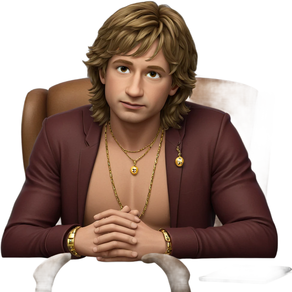 contemplative boy in jewelry emoji