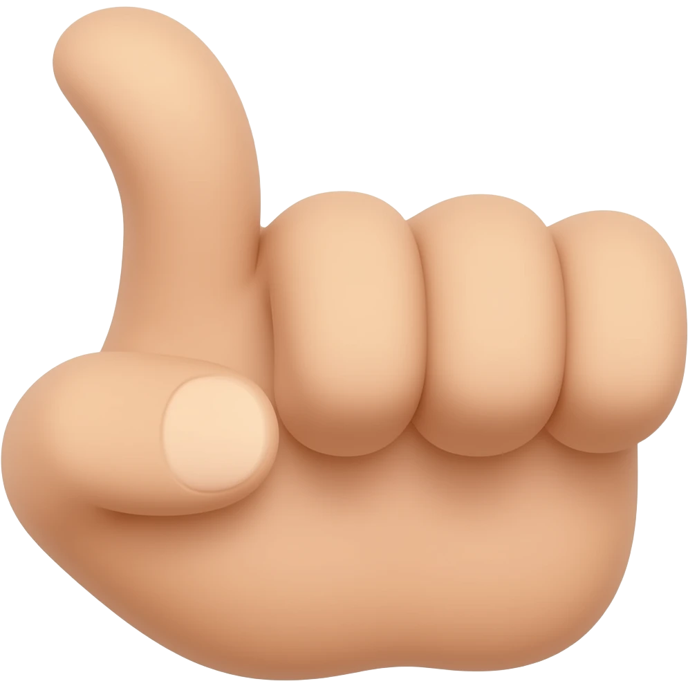 좀더 애플이모지 느낌으로 그리고 저건 내 손이 좀 이상해서 잘 안접힌거지 새끼 약지는 더 접히게 해줘 emoji