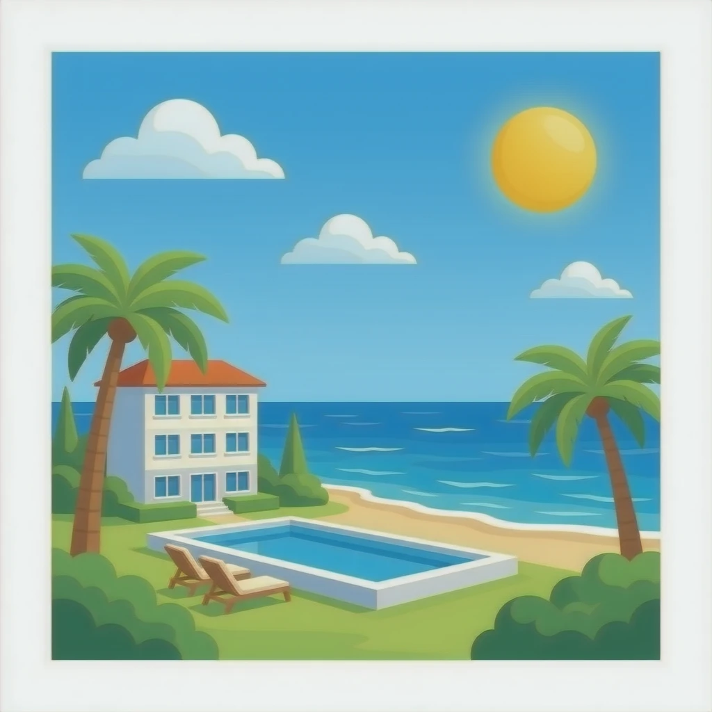 sea view hotel i wanna it emoji not picture emoji