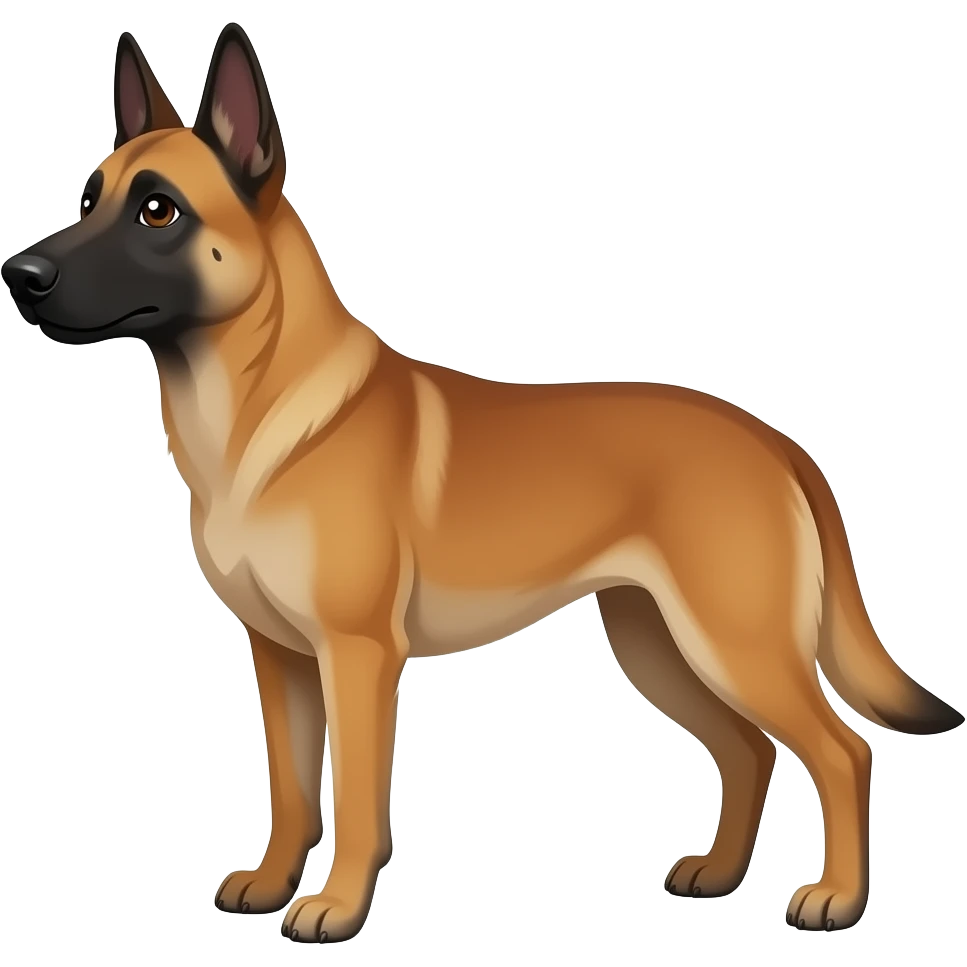 malinois dog thinking question mark emoji