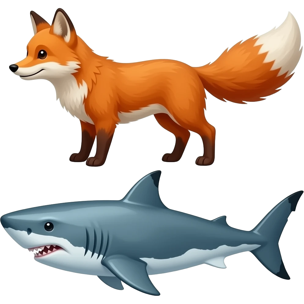🦊🦈 emoji