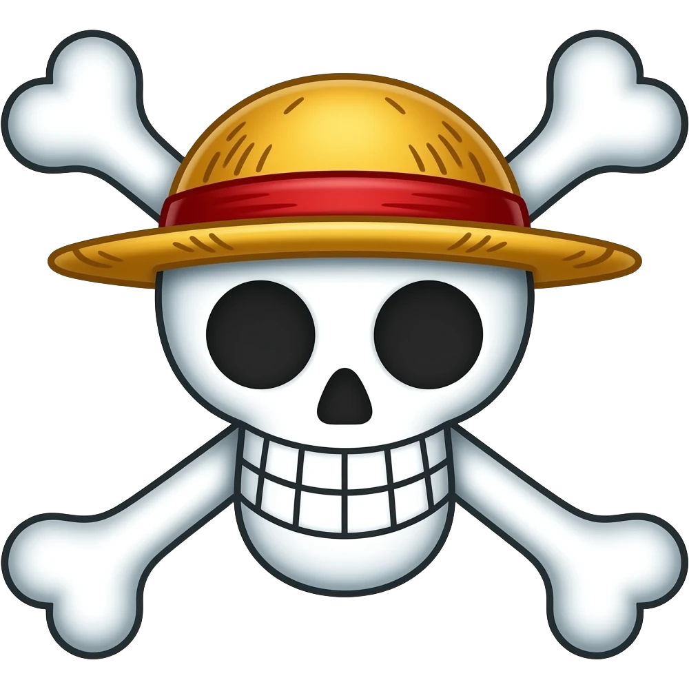 One piece jolly roger emoji