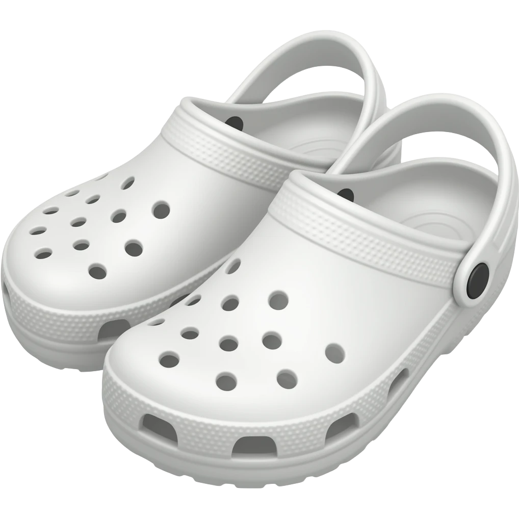 crocs shoes white emoji