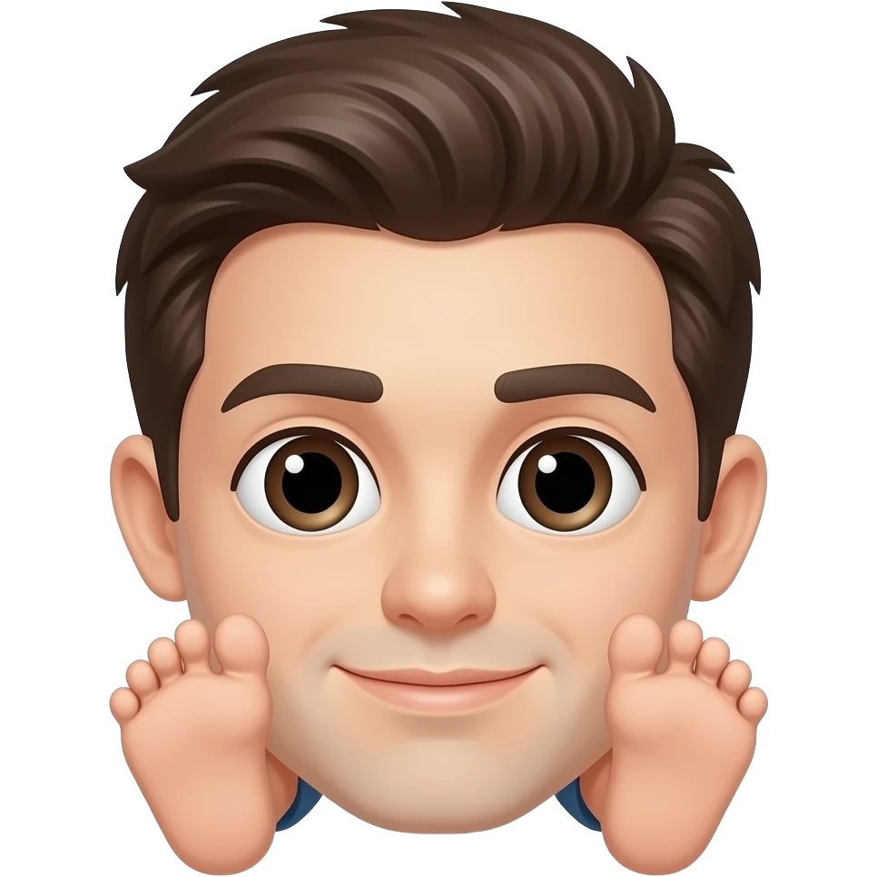 make the feet bigger emoji