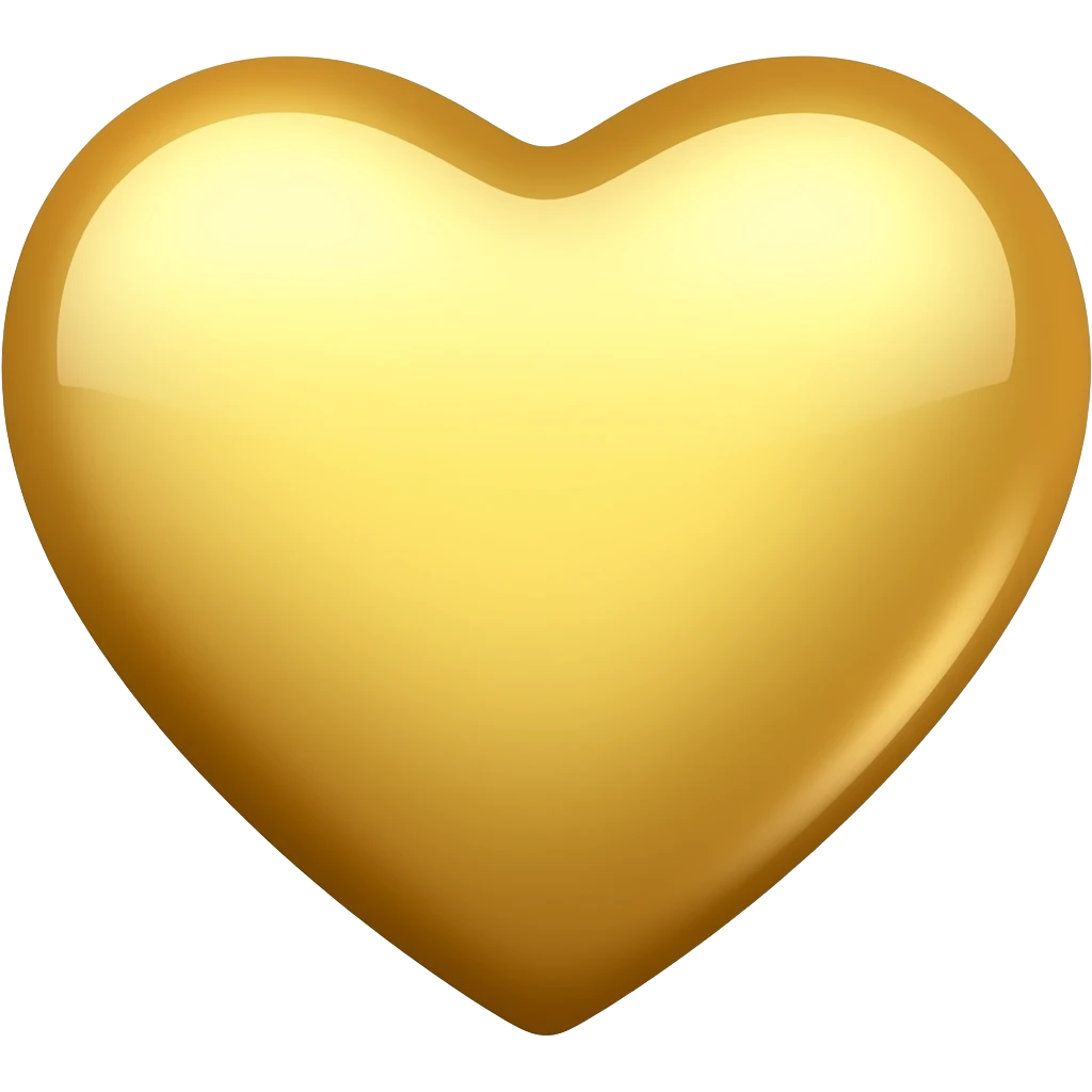 Cœur doré emoji