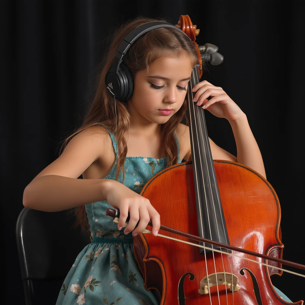 girl playing cello emoji