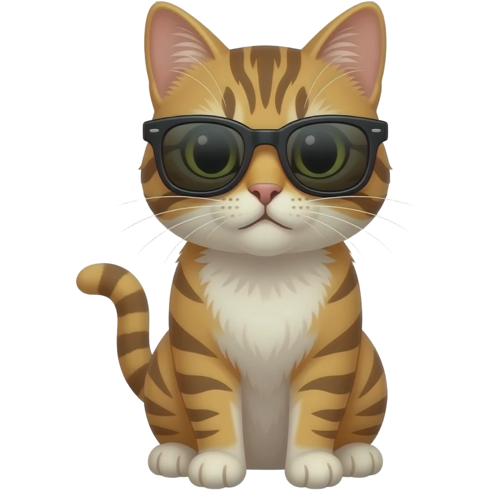 Cat wearing sunglasses emoji