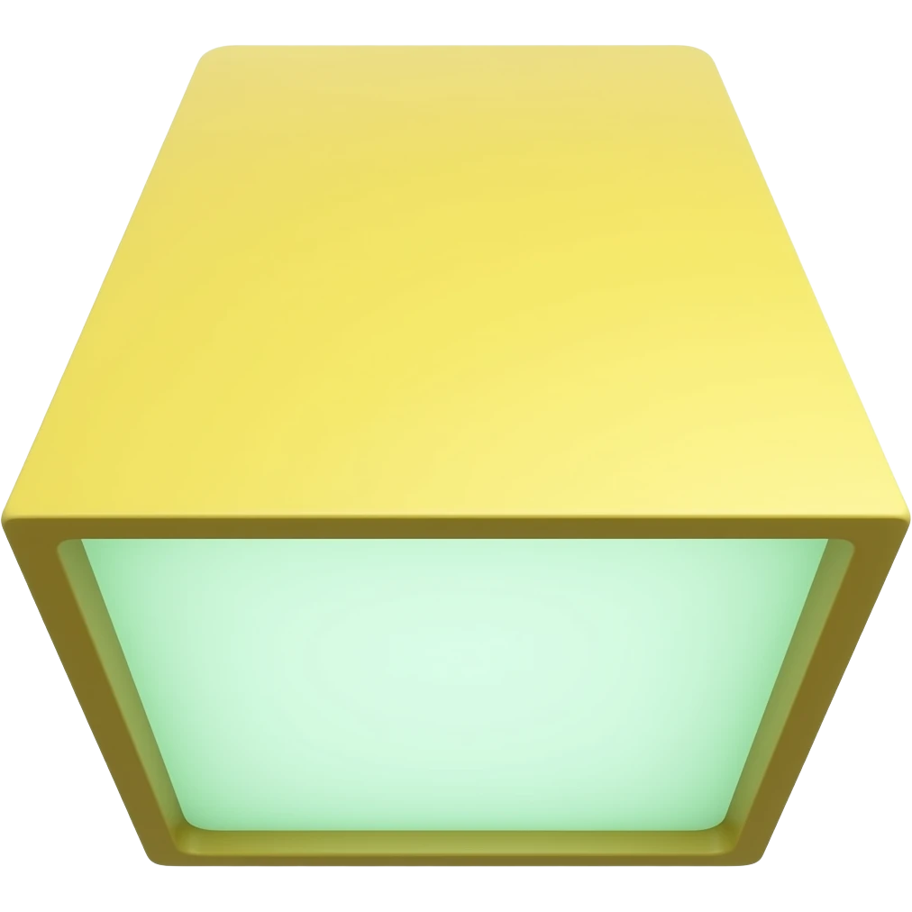 yellow green ceiling light panel inspired by Barbie colour palette emoji