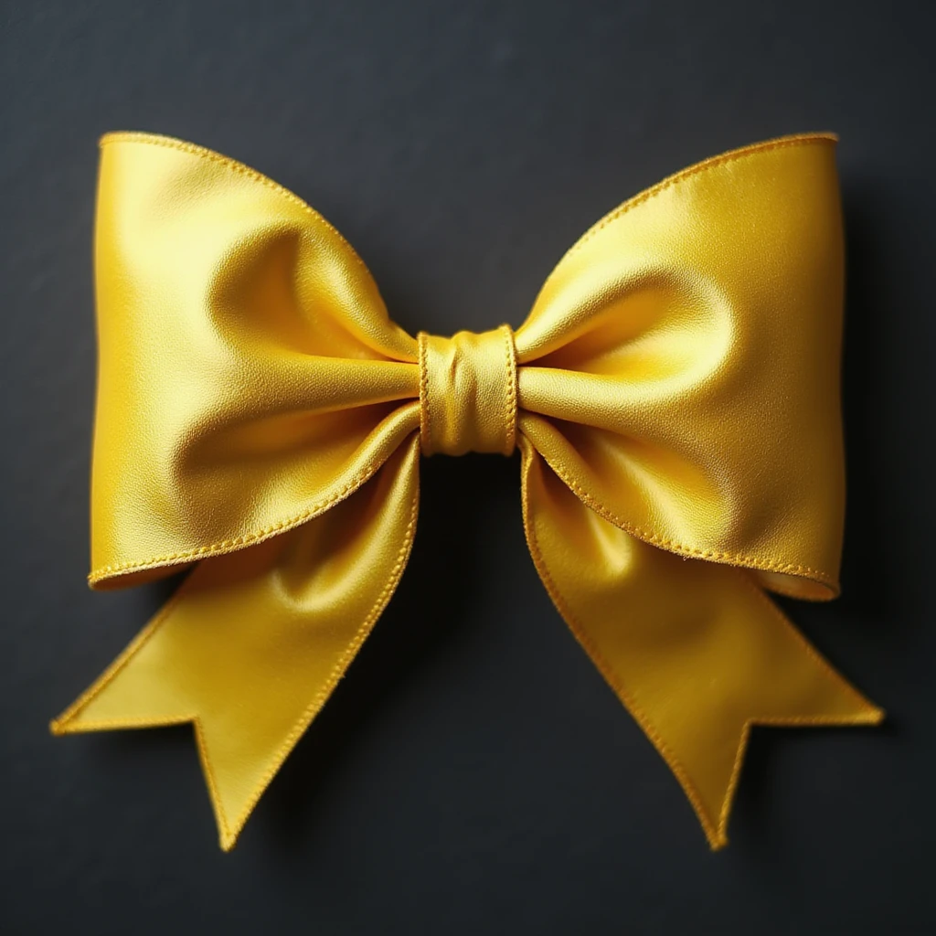 gothic yellow bow, photorealistic style, variation 4 emoji