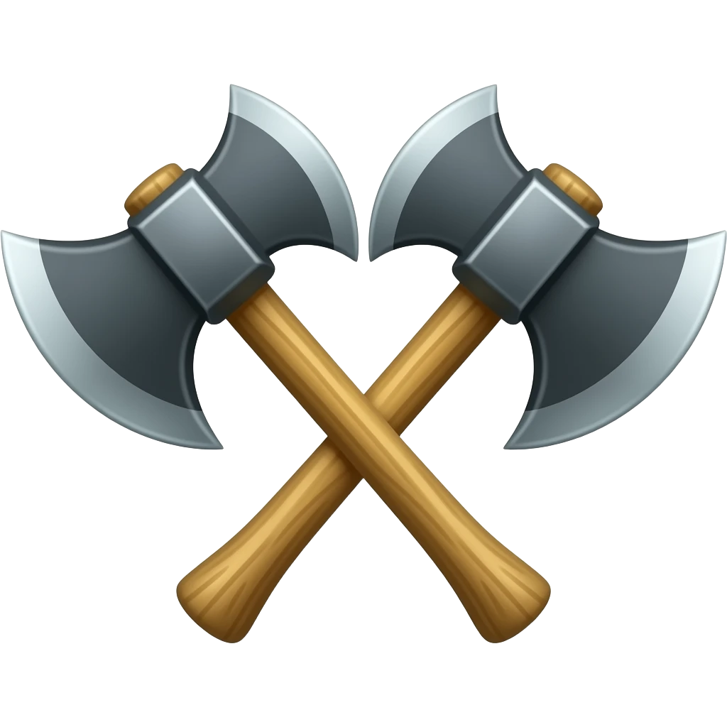 Double axe emoji