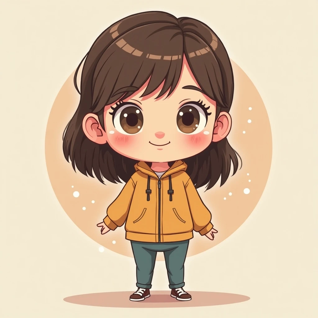 A girl cartoon emoji