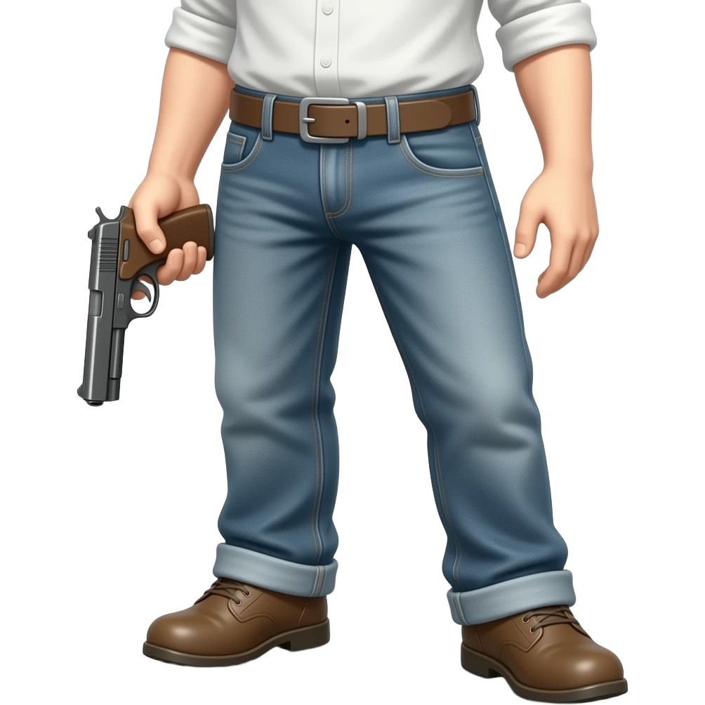 gun carry at the belt emoji