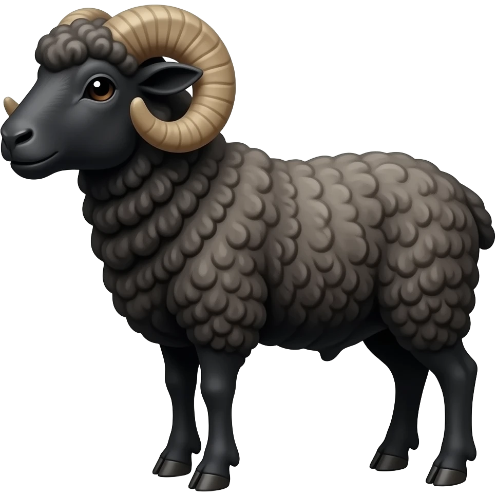 black ram emoji