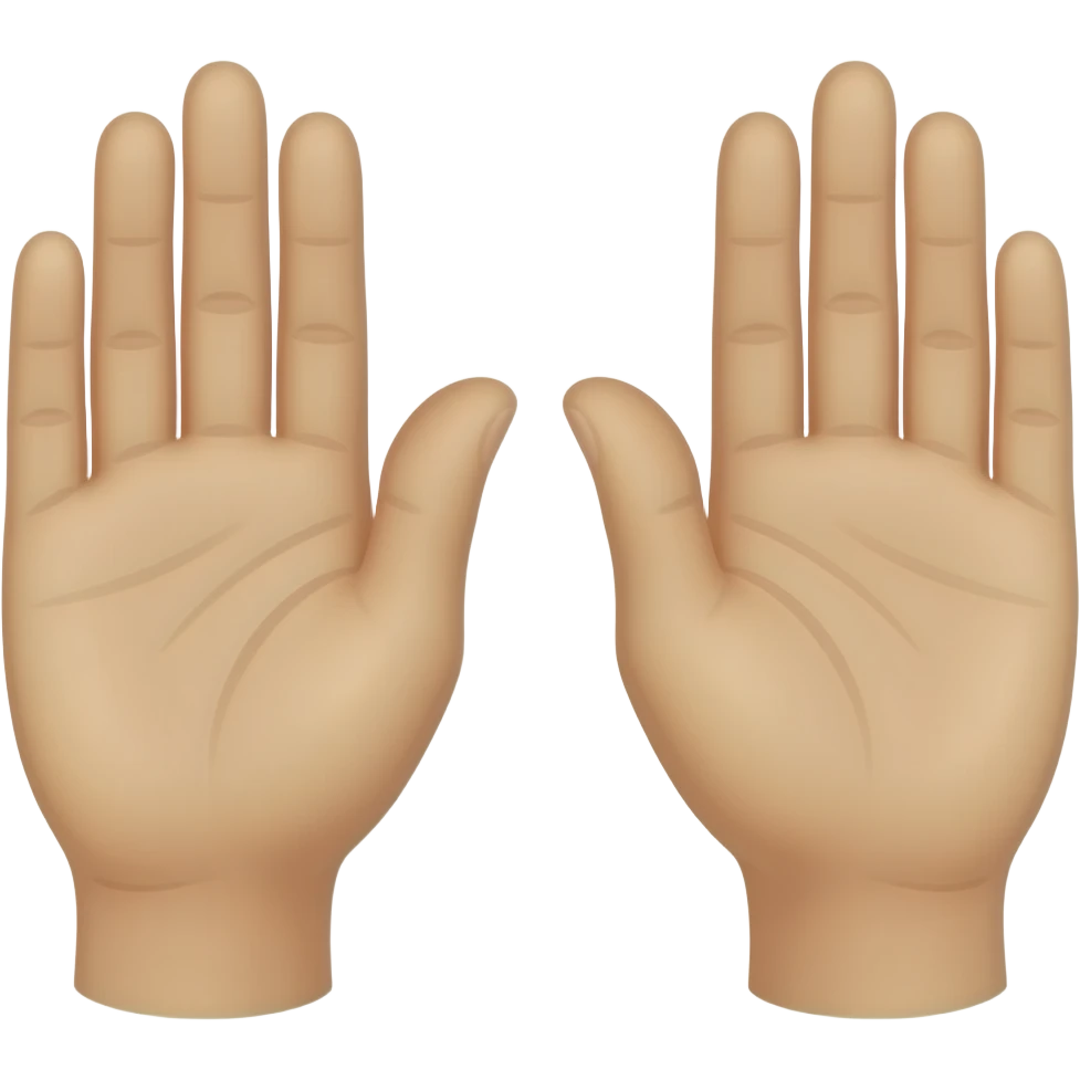 female hands with light emoji