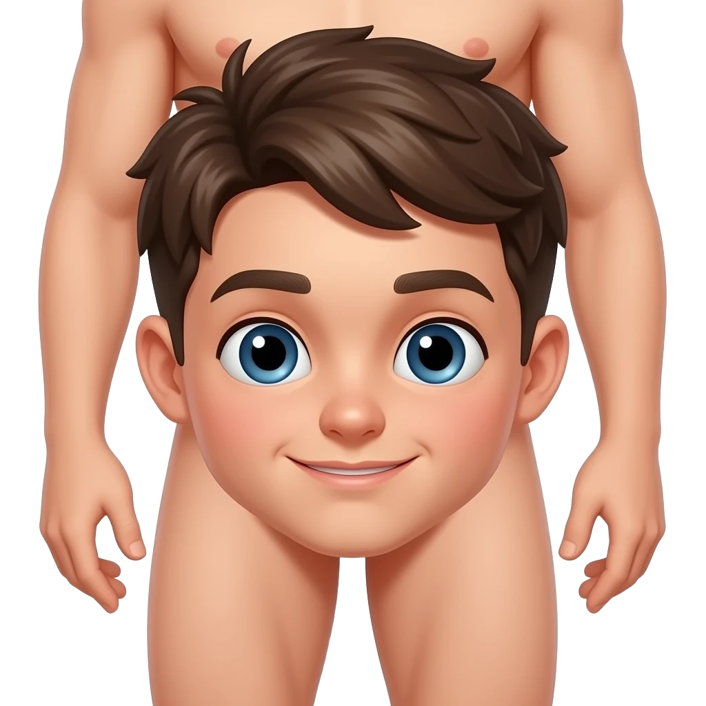Fammi un ragazzo dove si vede le parti intime nudo emoji