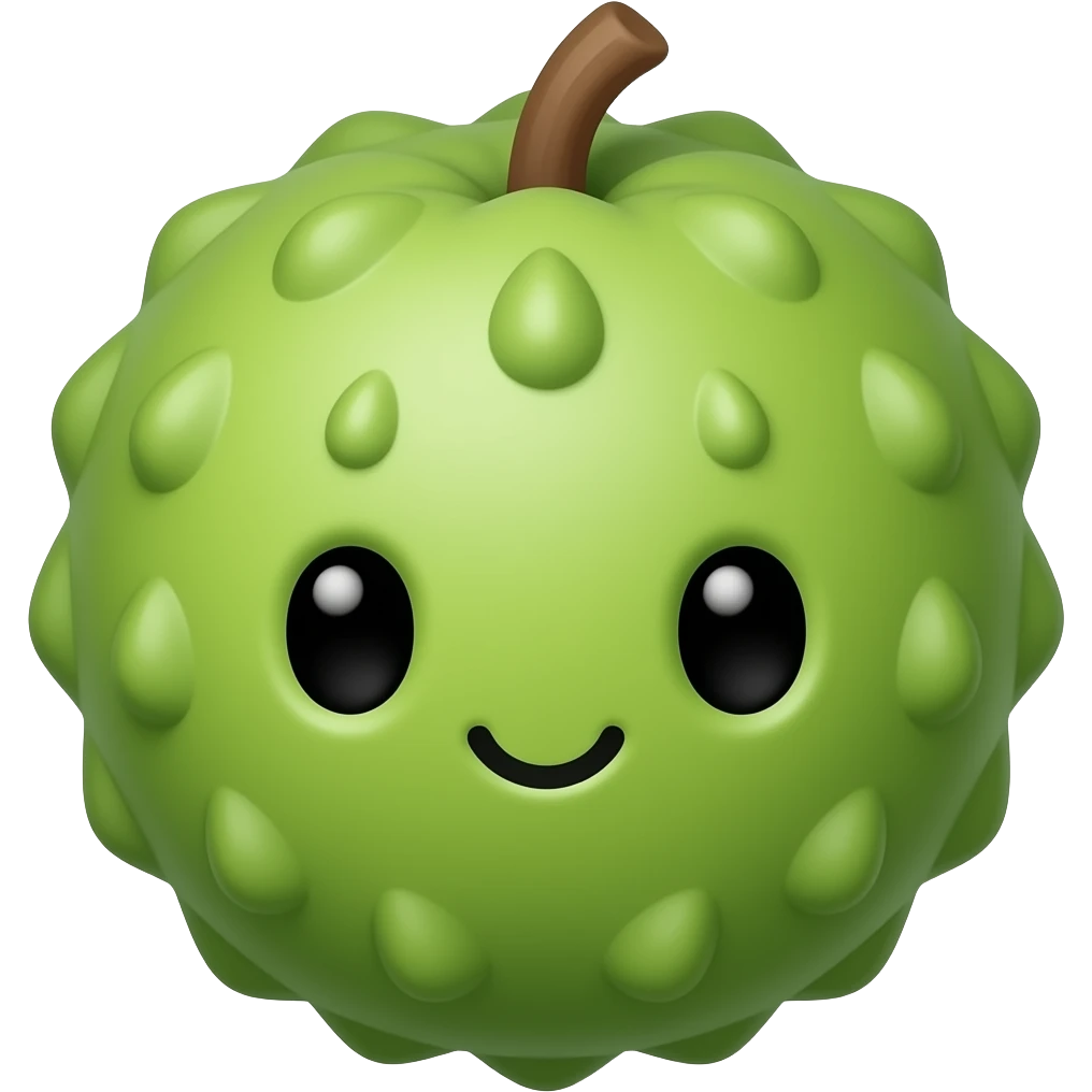 Kawaii anona chirimoya emoji