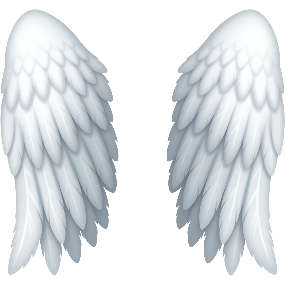 White wing emoji both left and right emoji