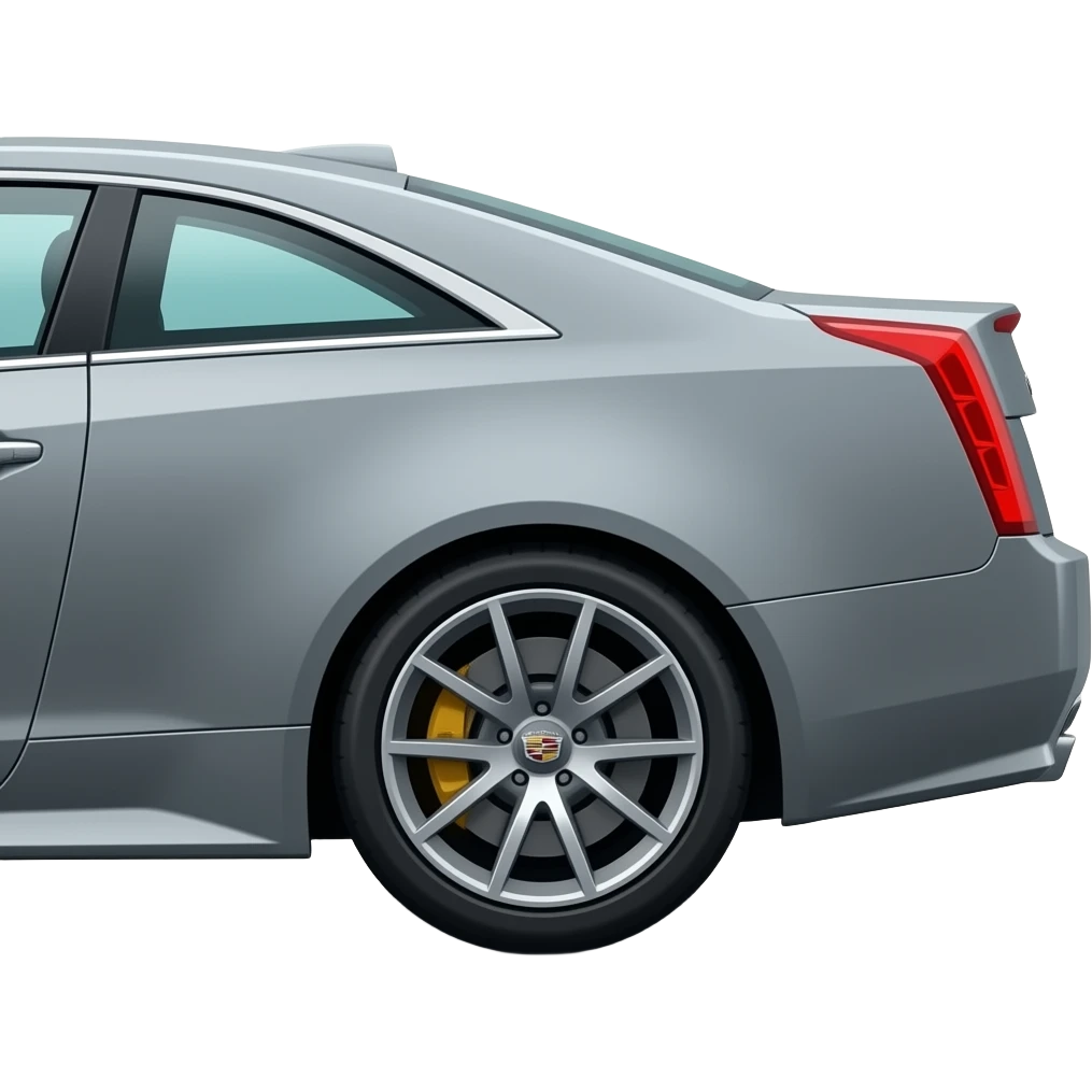 Grey Cadillac ctsv coupe side view emoji
