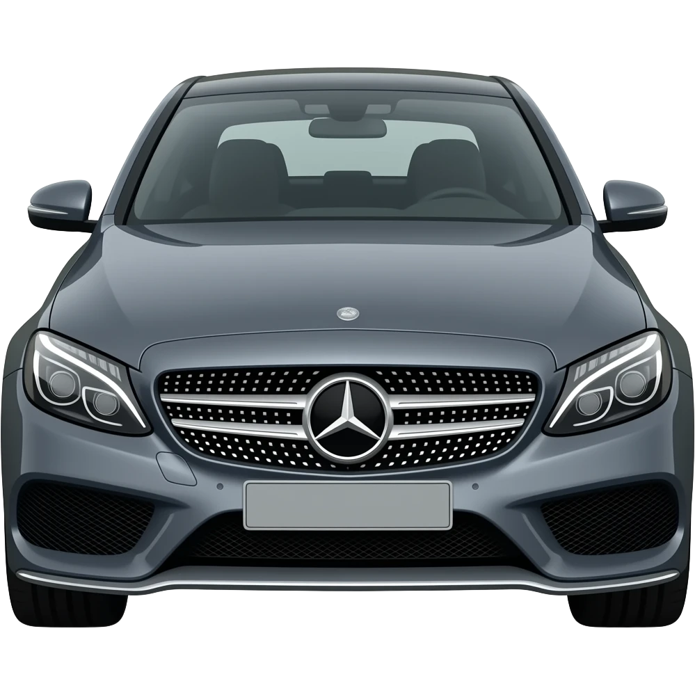 dark grey mercedes c class from 2017 emoji