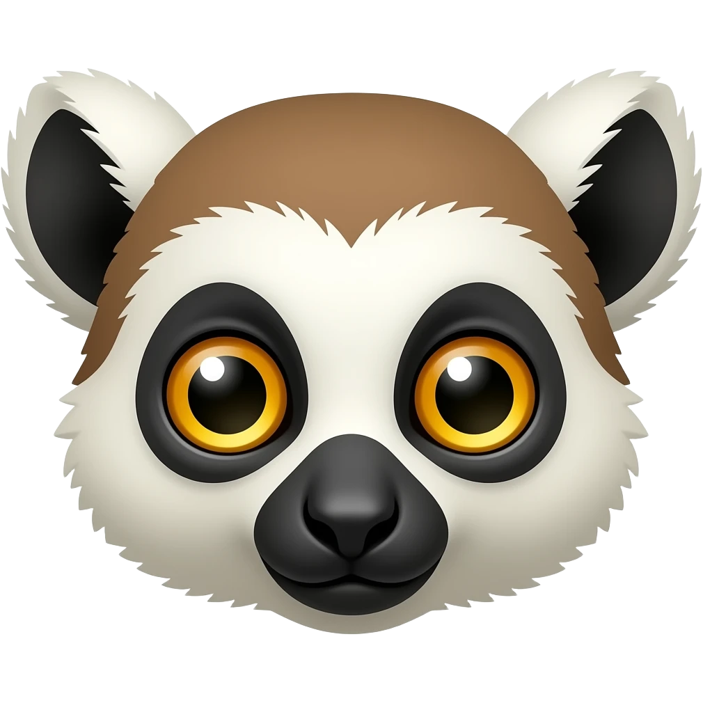 tête de lémur beige emoji