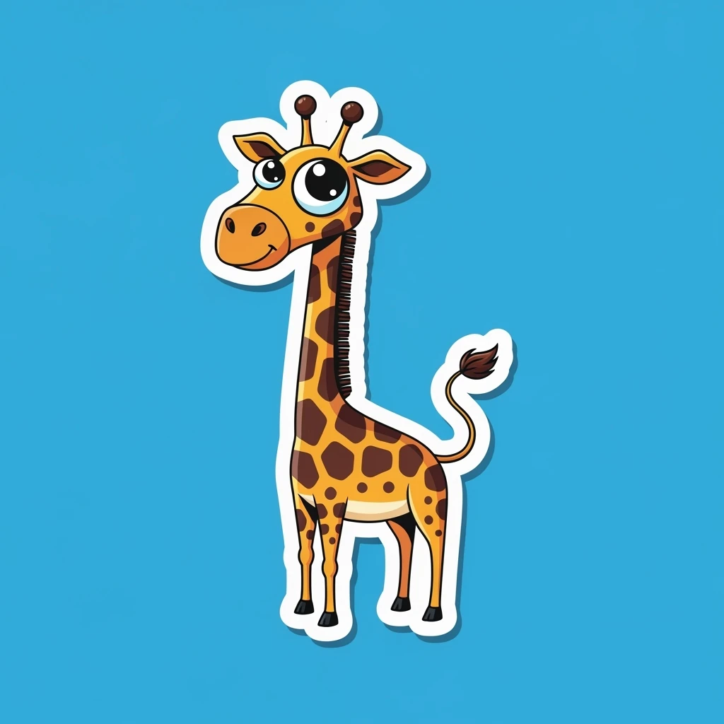 Giraffe sticker emoji