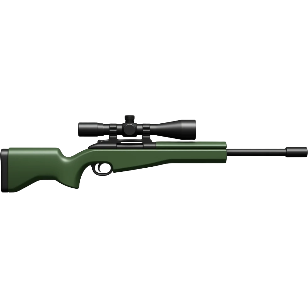 Dark green Sniper gun  from Roblox rivals emoji