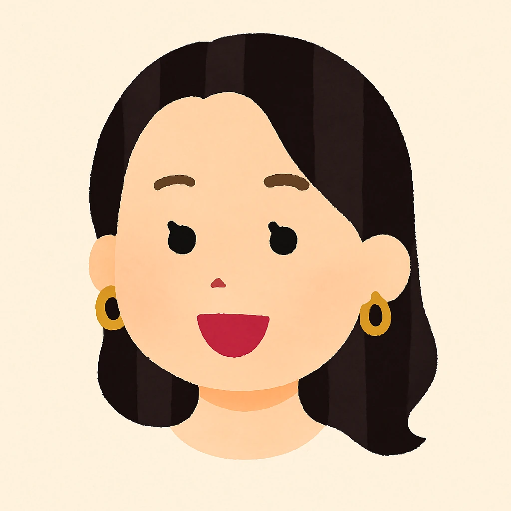Crop the image to show only the head in the style of Irasutoya. Remove the body and neck, keep the cartoon look with soft pastel colors and a plain background. Maintain the gentle and simple aesthetic typical of Irasutoya illustrations. emoji