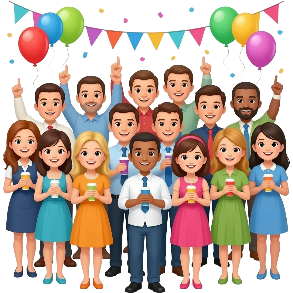 Party mit vielen Leuten emoji