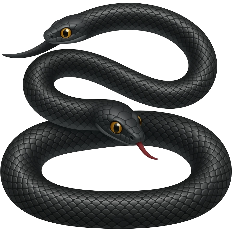 black snake emoji