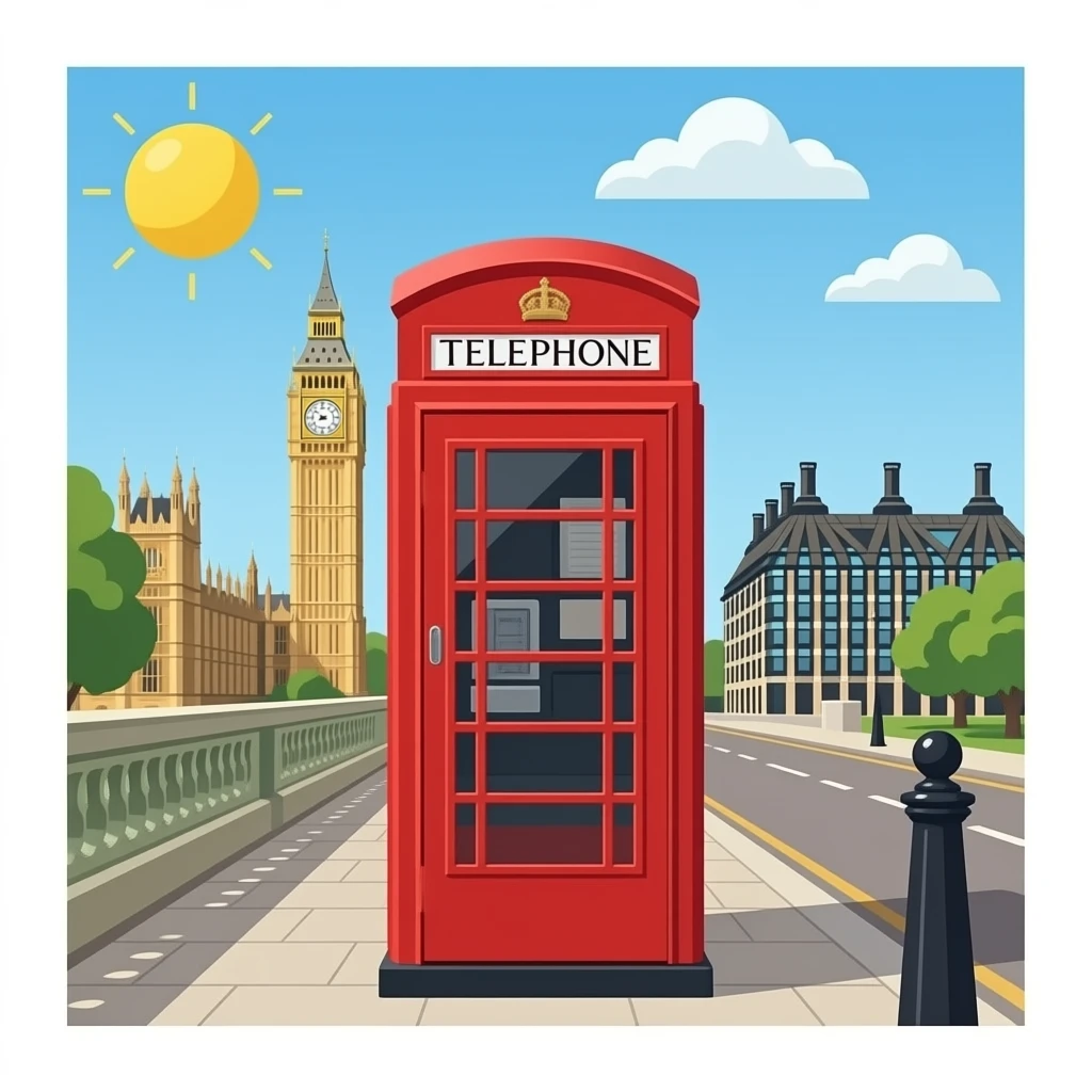 london phone booth emoji